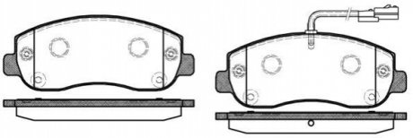 Колодки тормозные дисковые передние WOKING P15493.01