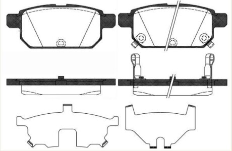 Колодки тормозные WOKING P15713.02