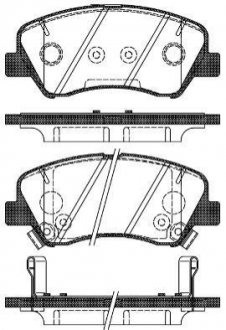 Колодки тормозные дисковые передние WOKING P15883.02 (фото 1)