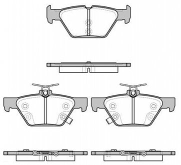 Тормозные колодки задние Subaru /Outback/Legacy 14- WOKING P17383.02