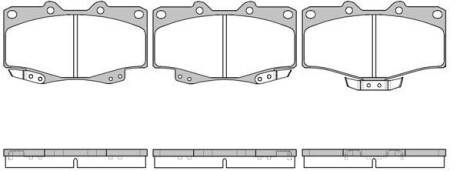 Тормозные колодки WOKING P2153.04