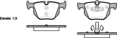 Тормозные колодки WOKING P2813.70