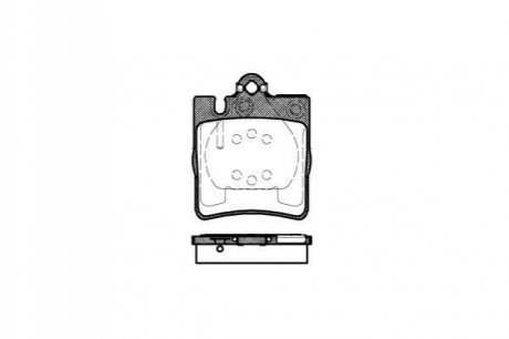 Колодки тормозные дисковые WOKING P6093.00 (фото 1)