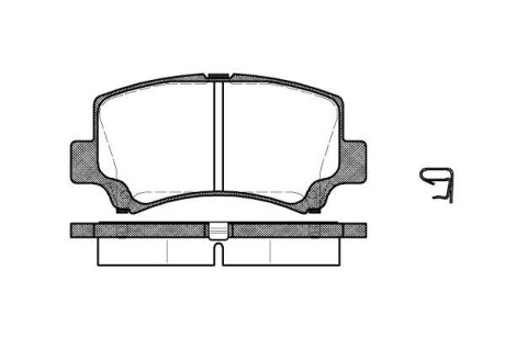 Тормозные колодки WOKING P6103.02