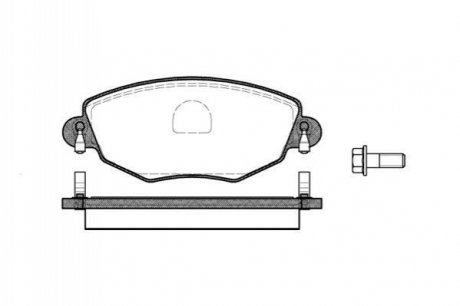 Тормозные колодки перед. Mondeo III/Jaguar X-TYPE 00- (Bosch) WOKING P6763.00 (фото 1)