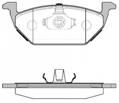 Колодки тормозные дисковые передние WOKING P7333.00 (фото 1)