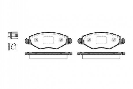 Колодки тормозные дисковые передние WOKING P7433.20 (фото 1)