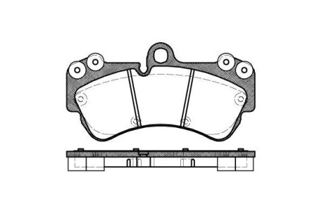 Колодки тормозные WOKING P8943.00