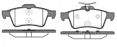 Колодки тормозные дисковые задние WOKING P9423.40 (фото 1)