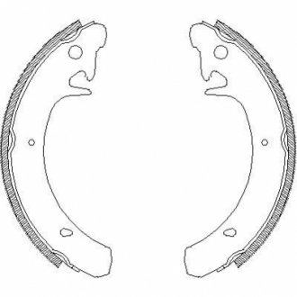 Колодки тормозные барабанные WOKING Z4129.00