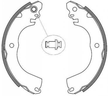 Колодки тормозные барабанные WOKING Z4257.00