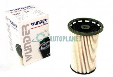 Фільтр паливний VW Tiguan 2.0TDI 12- WUNDER FILTER WB 136 (фото 1)