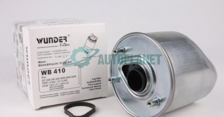 Фільтр паливний Citroen Berlingo 1.6 HDi WUNDER FILTER WB 410 (фото 1)