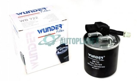 Фільтр паливний MB Sprinter 2.2CDI OM651 (з датчиком) WUNDER FILTER WB 722