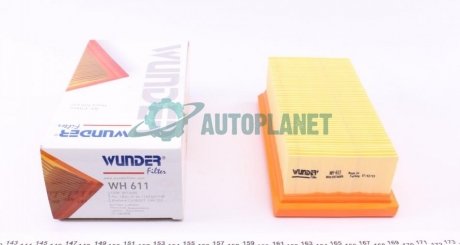 Фільтр повітряний Fiat Panda/Tipo/Uno 0.9-1.1 86- WUNDER FILTER WH 611