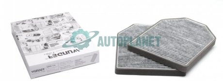 Фільтр салону Audi A8 94-02 (вугільний) WUNDER FILTER WPK 114 (фото 1)