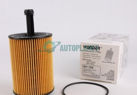 Фільтр масляний VW T5/Caddy III 03- WUNDER FILTER WY 106