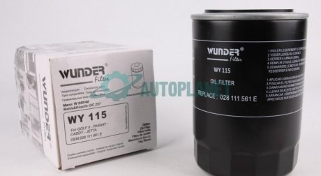 Фильтр масляный WUNDER FILTER WY 115 (фото 1)