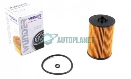 Фільтр масляний VW Passat/Caddy/T5 1.6/2.0TDI 14- WUNDER FILTER WY 123 (фото 1)