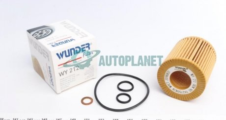 Фільтр масляний BMW 3 (E46/E90) /5 (E60) 1.6/2.0/1.8/2.0 WUNDER FILTER WY 212