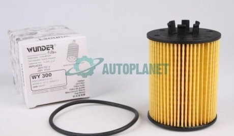 Фільтр масляний Opel Combo 1.4 16V 05- WUNDER FILTER WY 300 (фото 1)