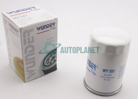 Фільтр масляний Ford Fiesta 1.4i 01-08 WUNDER FILTER WY 551 (фото 1)