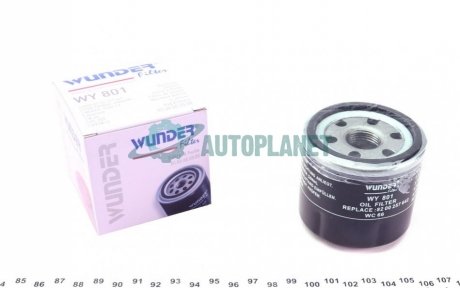Фільтр масляний Renault Kangoo 1.2 97-09 (бензин) WUNDER FILTER WY 801 (фото 1)