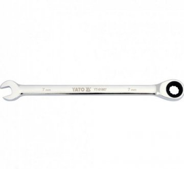 Ключ рожково-накидный с трещаткой YATO YT01907 (фото 1)