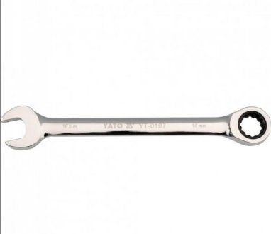 Ключ ріжково-накидний з трещіткою 18мм YATO YT0199 (фото 1)