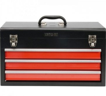 Ящик для инструмента (3 полки) Размеры 218х300х520мм YATO YT-08873 (фото 1)