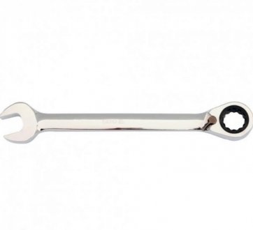 Ключ рожково-накидный с трещоткой 15мм реверс YATO YT-1658