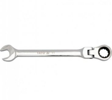 Ключ рожково-накидный с трещоткой и шарниром 18мм YATO YT-1684 (фото 1)