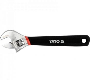 Ключ розвідний ручка з гумовою накладкою довжина 150мм 19мм YATO YT-21650