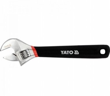 Ключ розвідний ручка з гумовою накладкою довжина 200мм 24мм YATO YT-21651 (фото 1)
