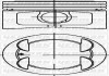 Поршень с кольцами і пальцем (размер отв. 86.4 / STD) FIAT PALIO 1.6 (4цл.) (182B6000 16V 103PS) Yenmak 31-04269-000 (фото 1)