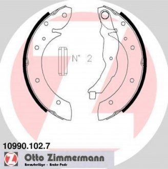 Тормозные колодки барабанные ZIMMERMANN 10990.102.7