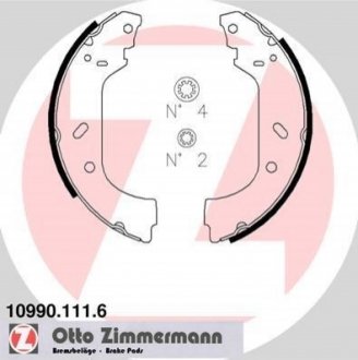 Тормозные колодки барабанные ZIMMERMANN 109901116