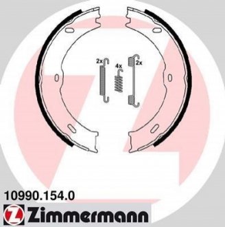 Колодки ручника MB Sprinter/VW Crafter 06- (180x25) ZIMMERMANN 10990.154.0 (фото 1)