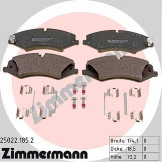 Колодки тормозные ZIMMERMANN 25022.185.2 (фото 1)