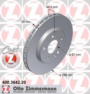 Тормозные диски ZIMMERMANN 400364220