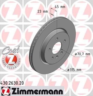 Тормозные диски ZIMMERMANN 430263020