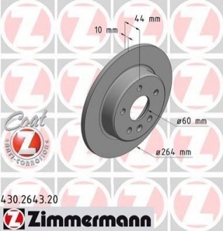 Тормозные диски задние ZIMMERMANN 430264320