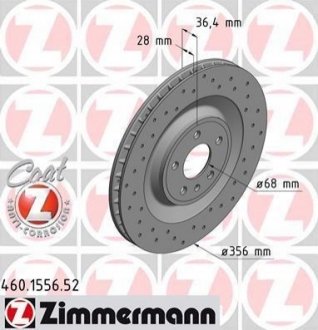 Гальмівні диски Sport ZIMMERMANN 460155652 (фото 1)