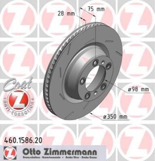 Диск гальмівний ZIMMERMANN 460.1587.20