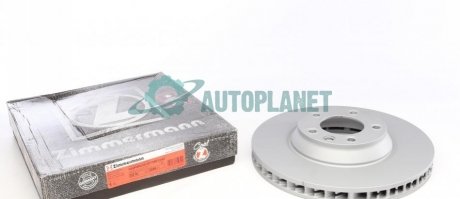Диск гальмівний (передній) Audi Q7 06-15/Porsche Cayenne 02-/VW Touareg 02-10 (350x34) (L)(вентильований) ZIMMERMANN 600.3226.20 (фото 1)